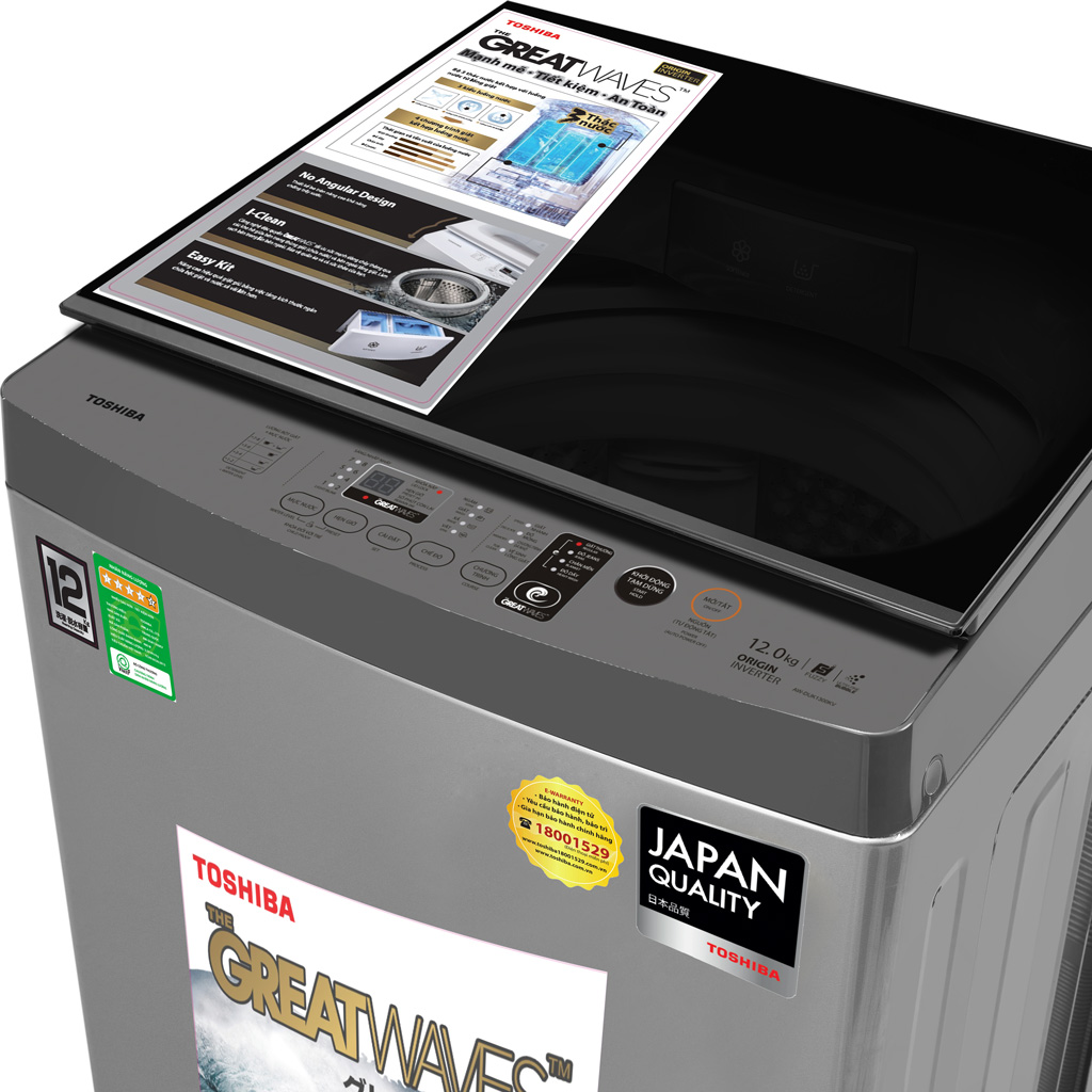 Máy giặt Toshiba Inverter 12 kg AW-DUK1300KV(SG) - Ảnh 5