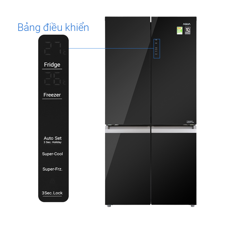Tủ lạnh Aqua Inverter 549 lít AQR-IG636FM(GB) - Ảnh 5